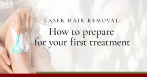 Laser Hair Removal: How to prepare for your first treatment. Image of person shaving their legs.