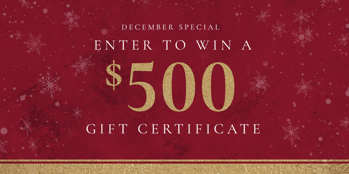 December special! Enter to win a $500 gift certificate • The Skin ...